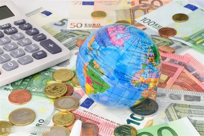 地球与金融货币高清图