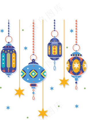 灯笼素材装饰点缀挂饰