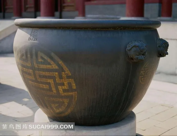 铜缸素材图片