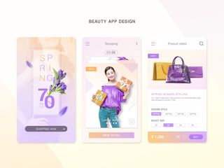 UI多页面包装展示手机APP交互界面样机长图概念PSD设计模板