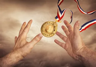 精美金质奖牌特写素材图片徽章图片素材