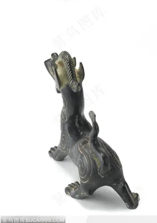 中华传统青铜器 龙背部