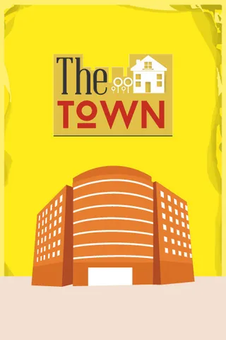 街道建筑矢量扁平插画