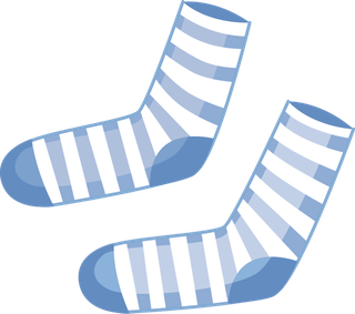 袜子卡通蓝色