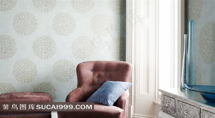 欧美室内效果图背景墙