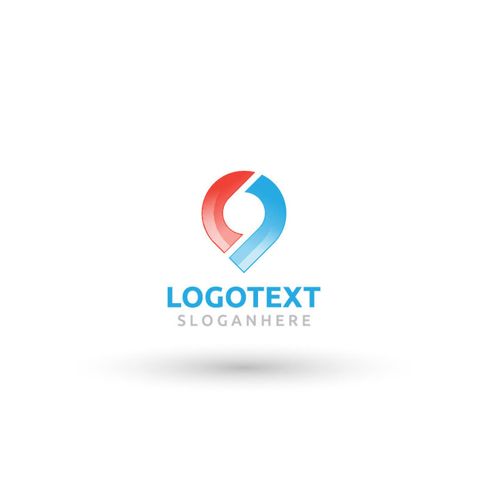 图标标识标志立体几何图形企业商标VI品牌LOGO设计模板AI矢量素材