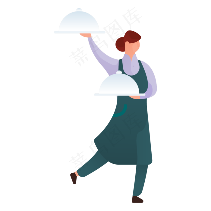 餐厅人物免抠图