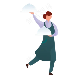 餐厅人物免抠图