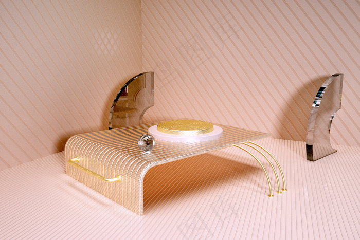 C4D电商场景模型渲染背景