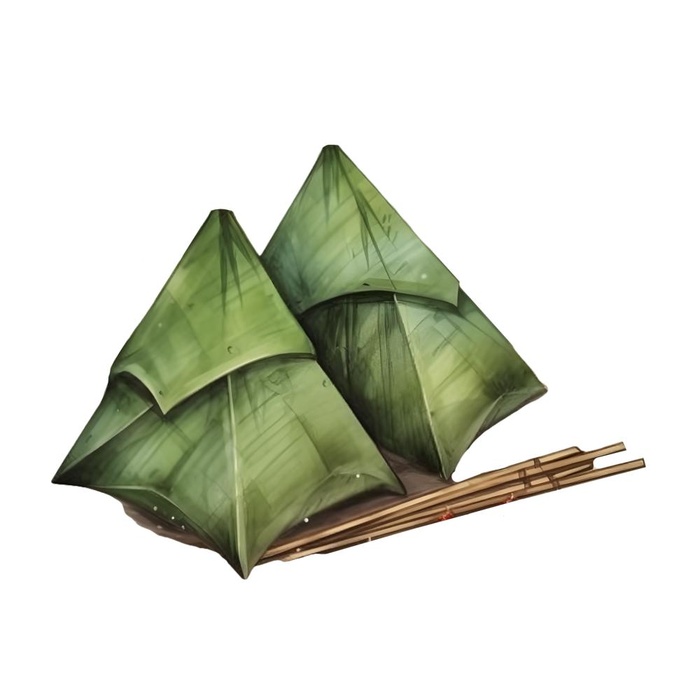 粽子绿叶免抠(1900x1900)