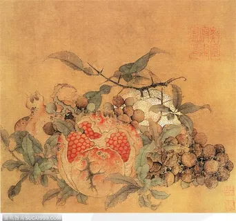 花鸟篇-石榴与桂圆 花鸟篇-石榴与桂圆