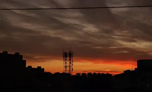 落日夕阳下