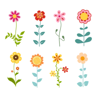 免扣矢量花朵