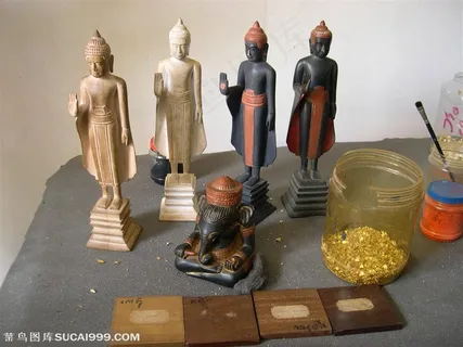 柬埔寨吳哥窟手工藝工廠佛像