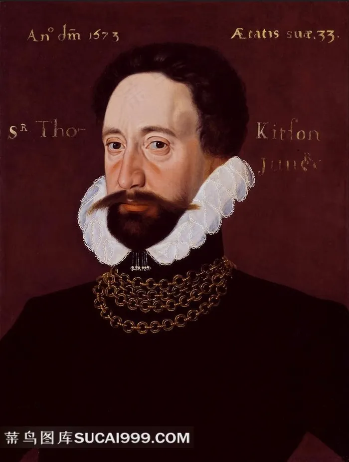 世界著名油画长着八字须胡子的男人