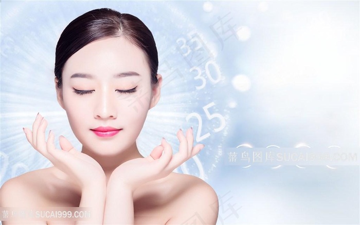 女性抗衰老美容图片