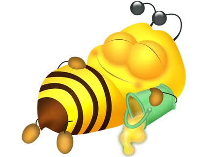 小蜜蜂睡觉卡通