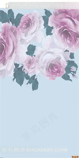 国画牡丹背景图