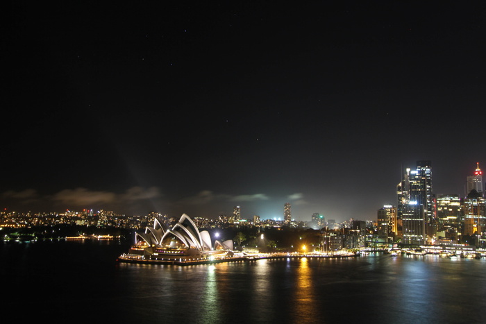 高清唯美城市夜景海边夜景