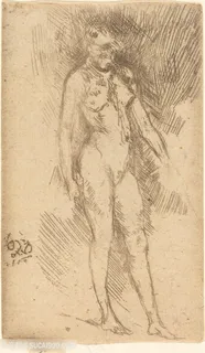 高清惠斯勒素描裸体女性装饰画 高清惠斯勒素描裸体女性装饰画