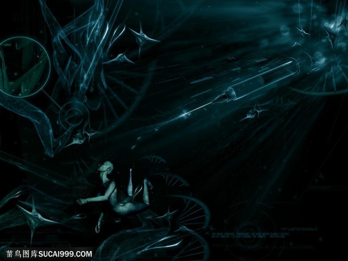 数码科技-现代科技3d图形烟雾效果背景底纹动感光线高清素材