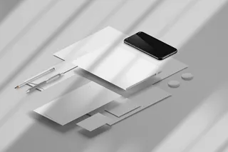 办公室品牌标平板手机黑白色样机