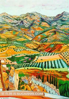 梵高油画——远处的田野 梵高油画——远处的田野