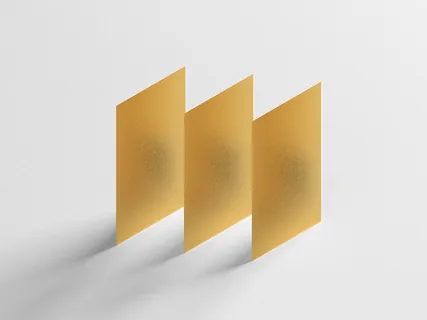 多张质感名片展示样机