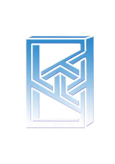 蓝白色渐变几何图形画册插画免抠素材