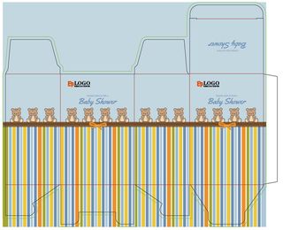 卡通包装上开口锁底盒包装盒