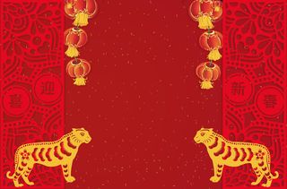 新年春节喜庆摄影楼背景图设计素材