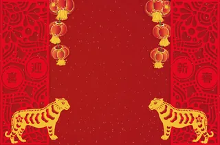 新年春节喜庆摄影楼背景图设计素材