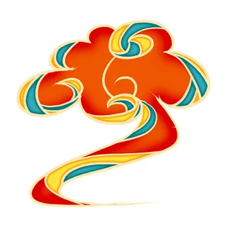 中国风中式国潮敦煌云纹祥云插画图案云朵云彩元素PSDAI设计素材