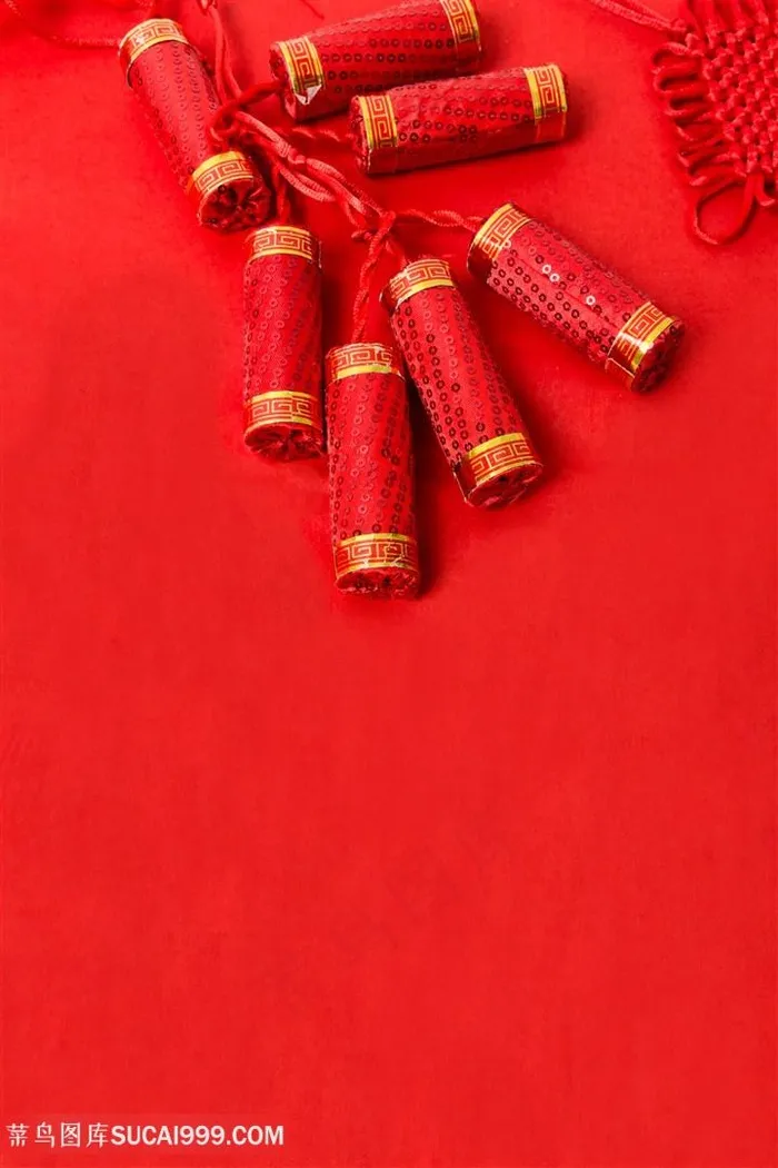 喜庆新春节日鞭炮素材图片