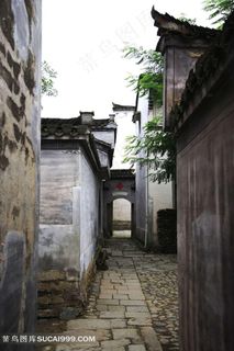 安徽黄山西递建筑摄影素材