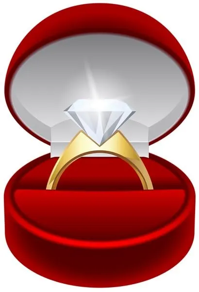 结婚戒指 PNG免抠(410x600)