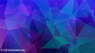 蓝紫色水晶几何背景高清图片