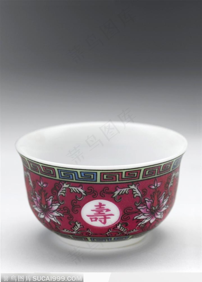 中华传统工艺品-红色茶杯