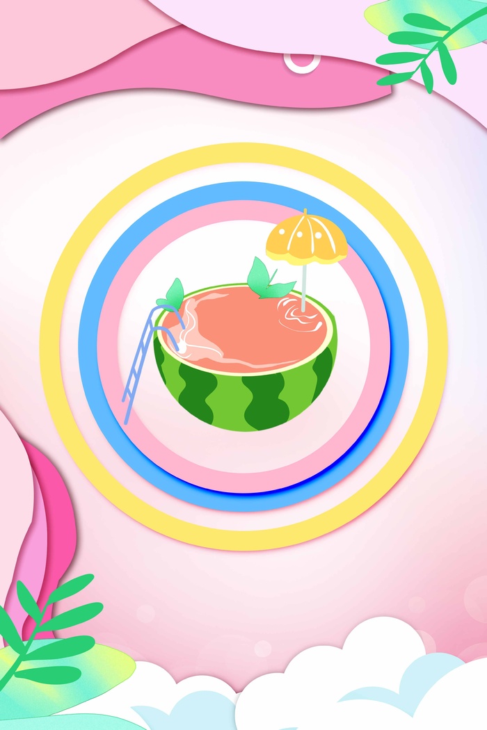 夏天 夏天背景psd模版下载