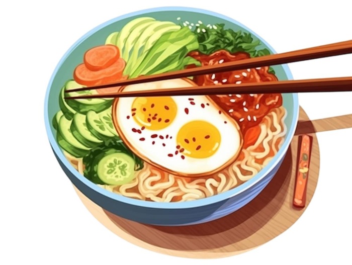 美食鸡蛋西红柿面条免抠(1232x928)