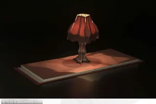 象书一样折叠的台灯