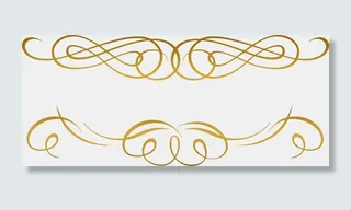 欧式花纹边框古典底纹花边欧美分割线装饰