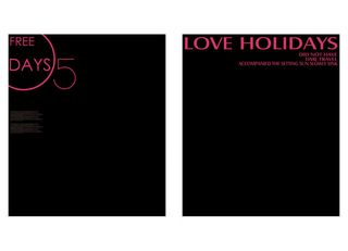 英文左右照片粉色字排版相册影集