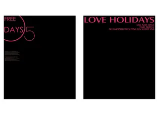 英文左右照片粉色字排版相册影集