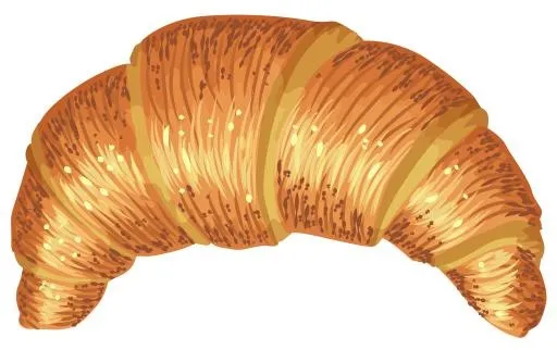 小croissant PNG免抠(3000x1892)