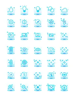 彩色icon手机线性小图标UI素材AI矢量图psd设计源文件app菜单分类