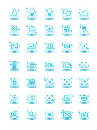 彩色icon手机线性小图标UI素材AI矢量图psd设计源文件app菜单分类