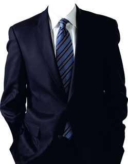 男士黑色全身打领带