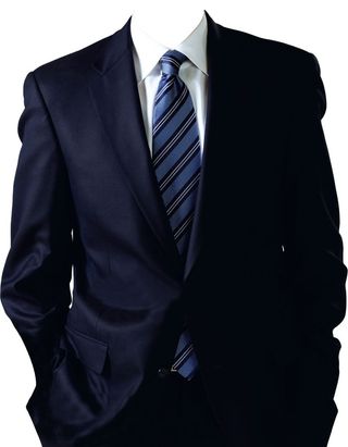 男士黑色全身打领带