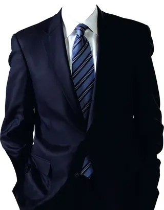 男士黑色全身打领带